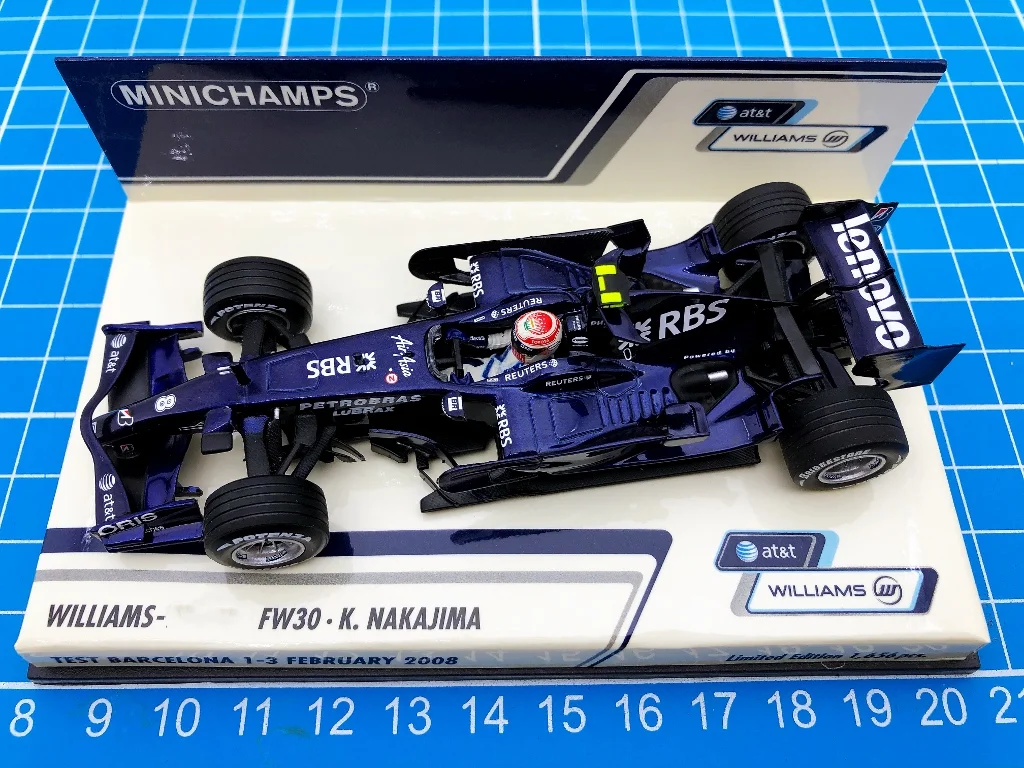 

Minichamps 1:43 F1 FW30 2008 Nakajima Test Vehicle Simulation Limited Edition Resin Metal Static Car Model Toy Gift