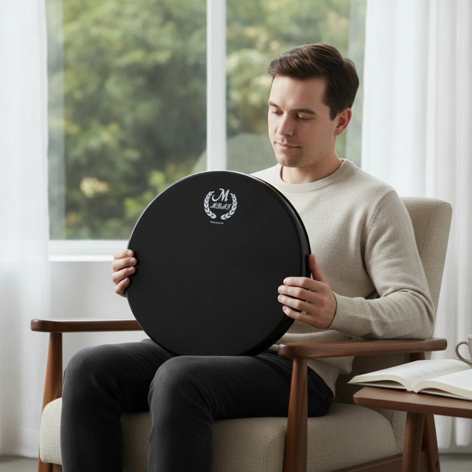 Drumhead Polyester Drum Skin Percussion Part Resilient Instrument Accessory Strong for Drummers, Rehearsal