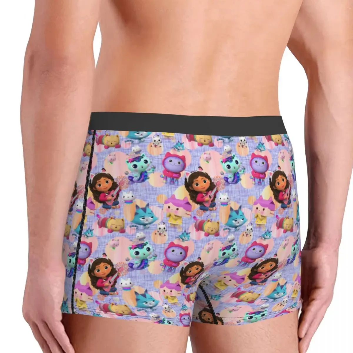 Custom Gabby And Friends Pattern Boxer Shorts For Homme 3D Printed Underwear Panties Briefs Stretch Underpants