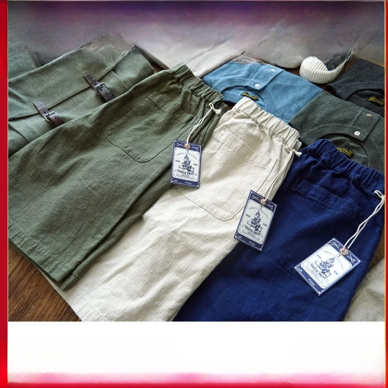 Men's Summer Casual Lightweight Breathable Workwear orts Loose Fit Straight Leg Long Pants Youthful Vitali Daily Wear