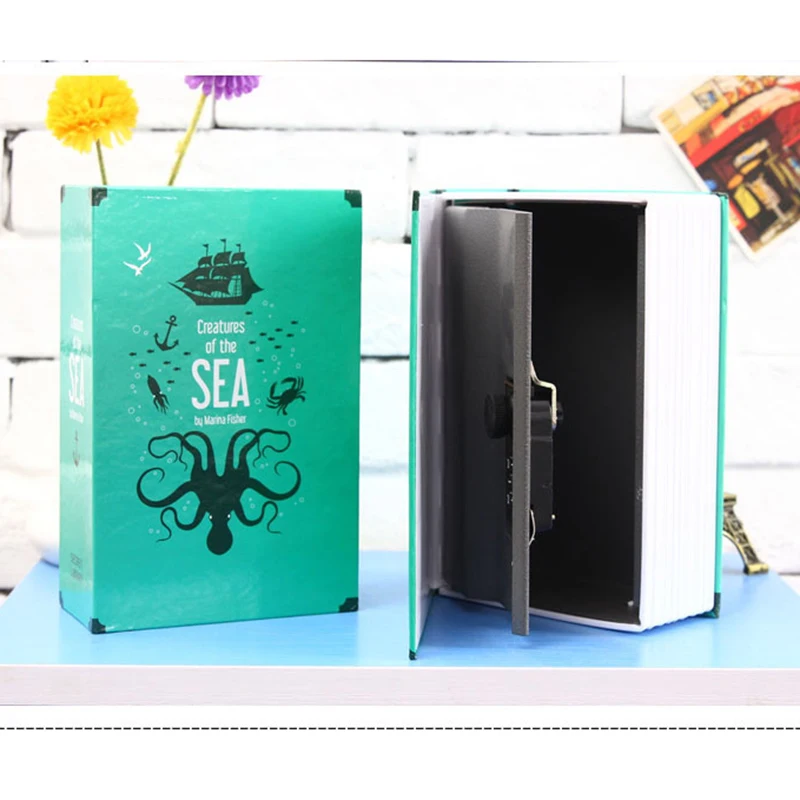 Secret Hidden Safe Security Box Piggy Bank Livro secreto para dinheiro Dinheiro Stash Security Storage Jewellery Digital Password Locker