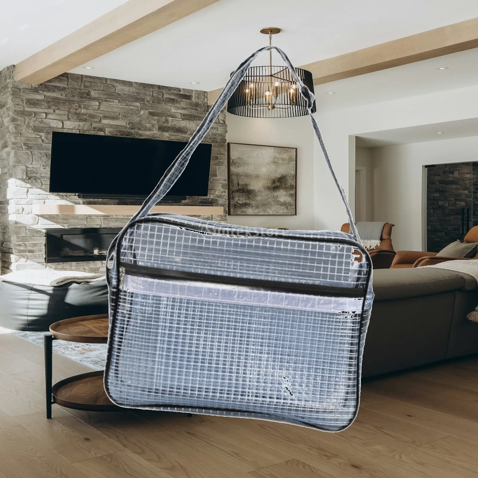 Reinforced Anti Static Tool Bag with Shoulder Strap Large Mesh Compartment for Electronics and Work Tools