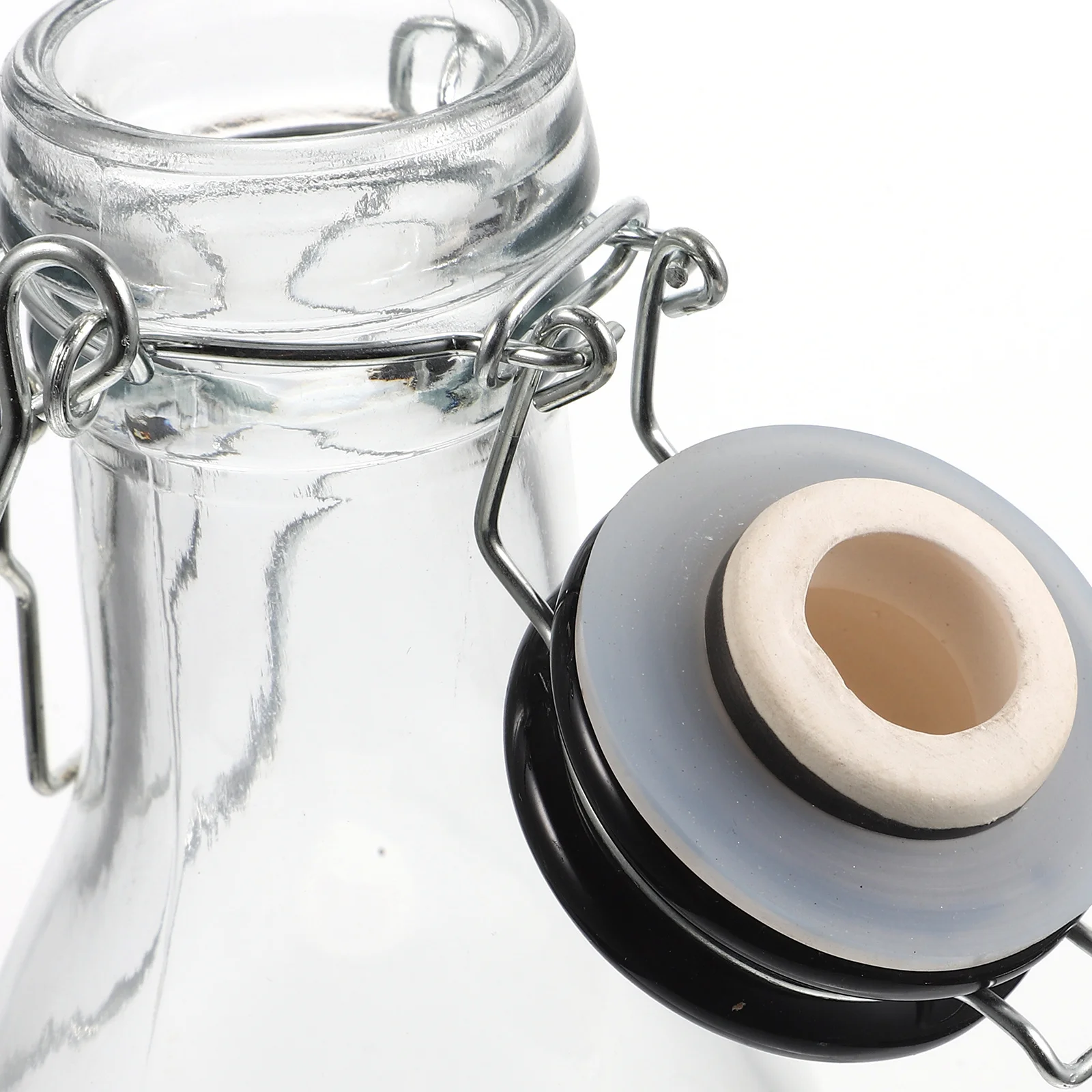 

Leak Proof Glass Buckle Bottle Compact Practical Storage for Milk Juice Tea Water Beer Beverage Container Coffee Milk Bottle