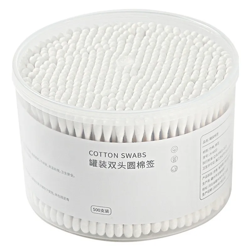【TODAY-BUY】~@ Disposable Cotton Swab Box with Double End Round for Head for Makeup Removal Daily Cleaning Pet Care Multi-Purpose