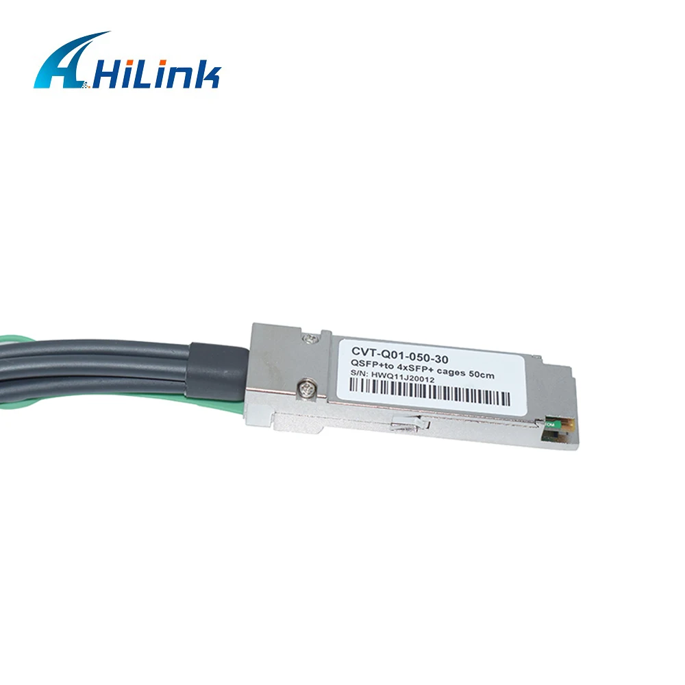 40G QSFP+ to 4*10G SFP+ Extender Box with 30-50cm Pigtail Reach 80km Fiber Optic Equipment