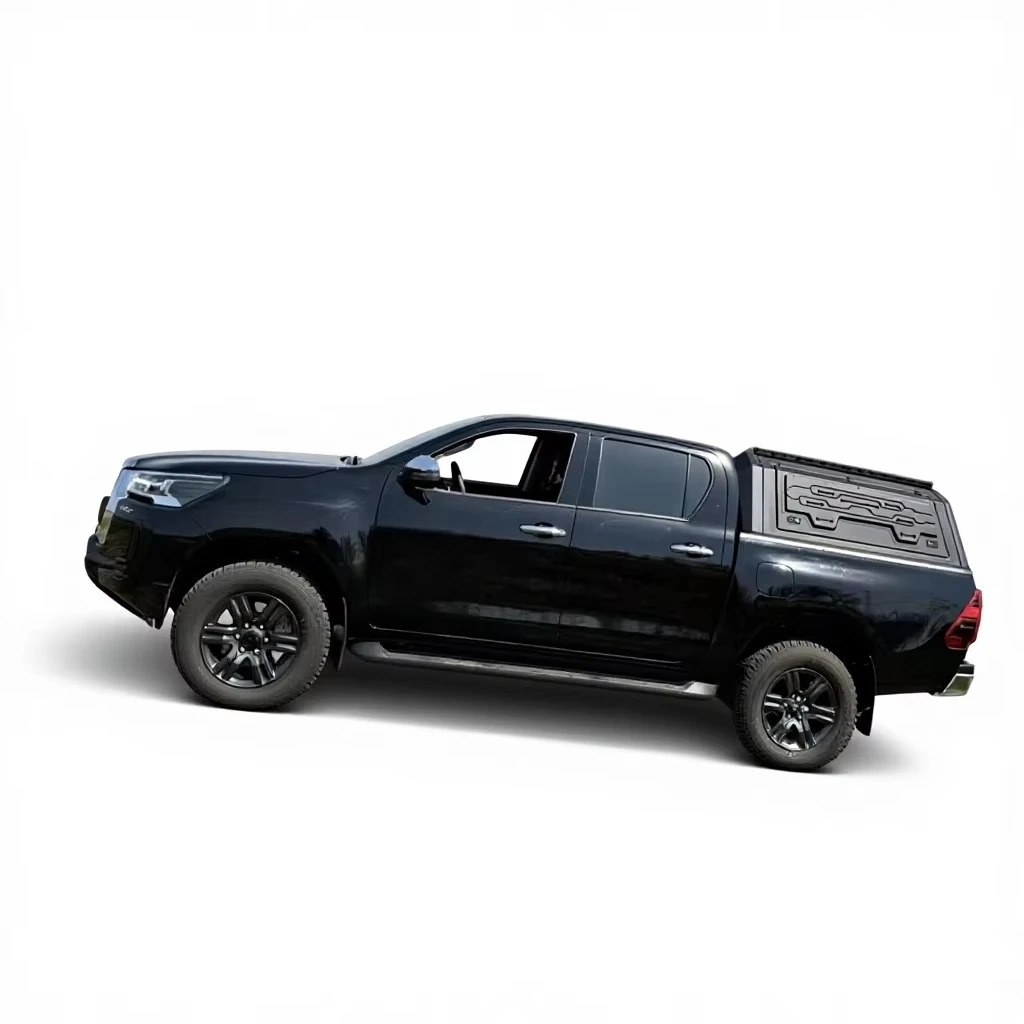Custom-fit Folding Locking Hard Aluminum/Steel Canopy Waterproof Anti-rusted Pickup Truck Exterior Accessory for  Hilux