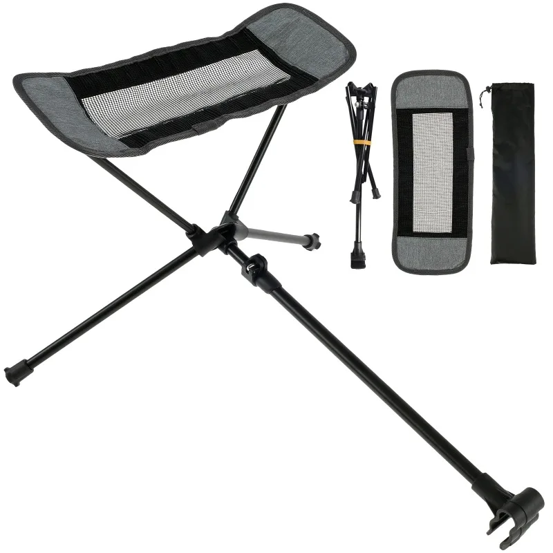 Outdoor Portable Chair Foot Rest Foldable Camping Footrest Footrest Retractable Camp Footrest for Reclining Chair Moon Chair