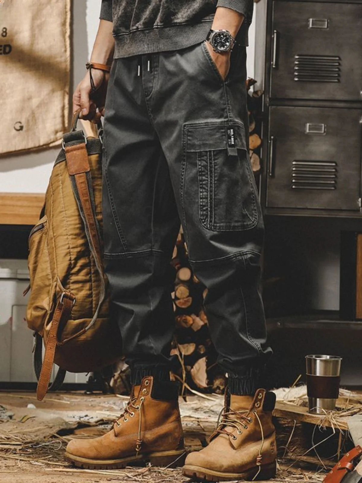 

American Sle Heavyweight Retro Workwear Pants Men's Autumn Winter Loose Straight Casual Trousers Spring New Sle