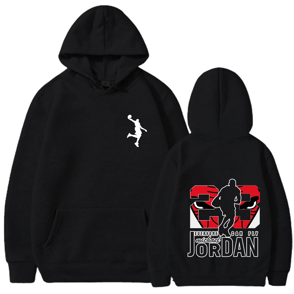 

Autumn/Winter Men's Hoodie Thickened Fashion Basketball Print Adult Sweater Plus Size Outdoor Sports Men's Pullover