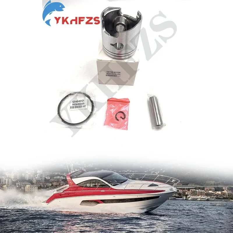 

12110-93120 Piston Kit Std With Rings Replace for Suzuki Outboard Engine 9.9HP 15HP DT9.9 DT15 12110-93120-000 59MM