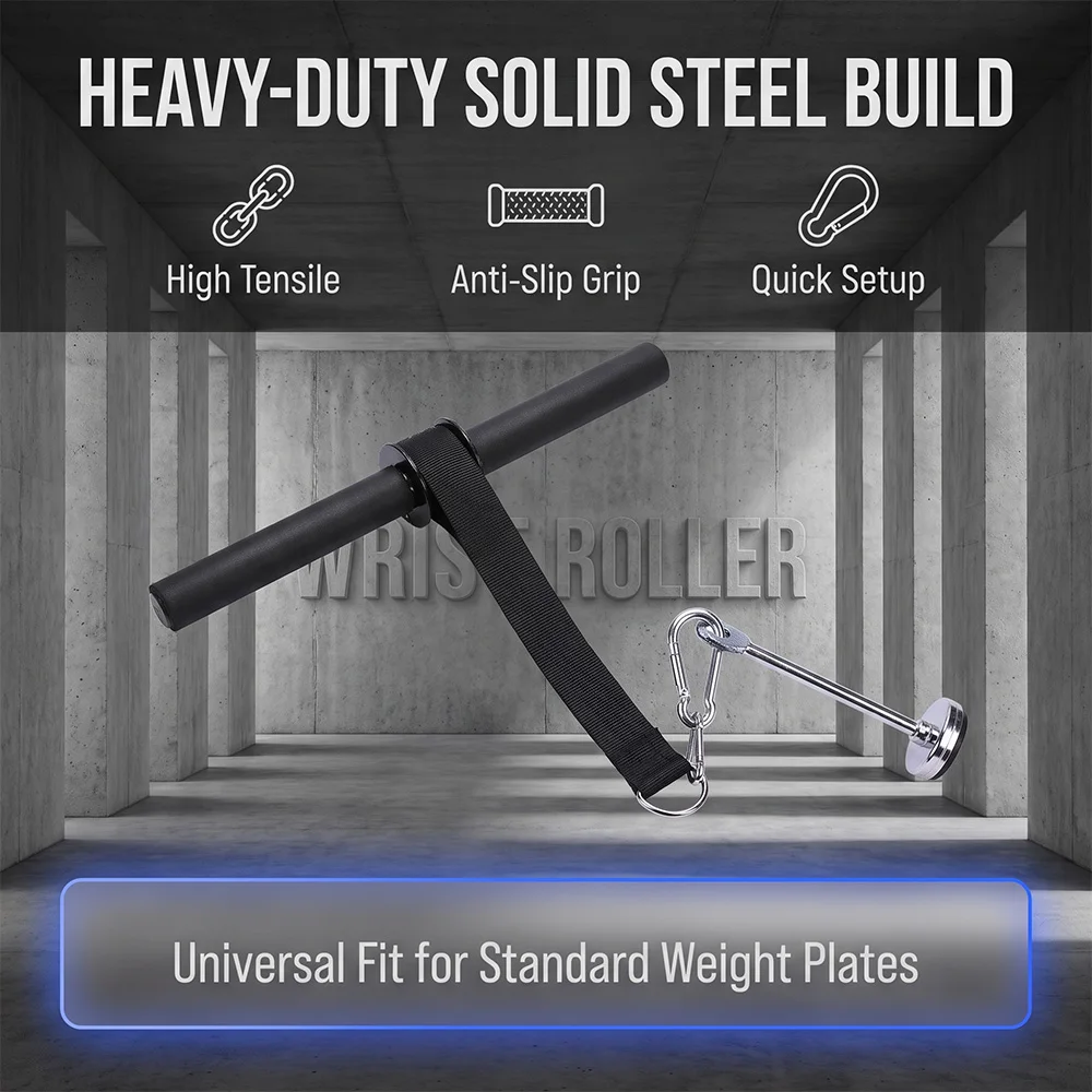 Wrist Roller Forearm Strength Trainer, Weighted Forearm Exerciser, Home-Use Grip Strength Wrist Training Equipment, Suitable for Arm Strength Wrestling Training