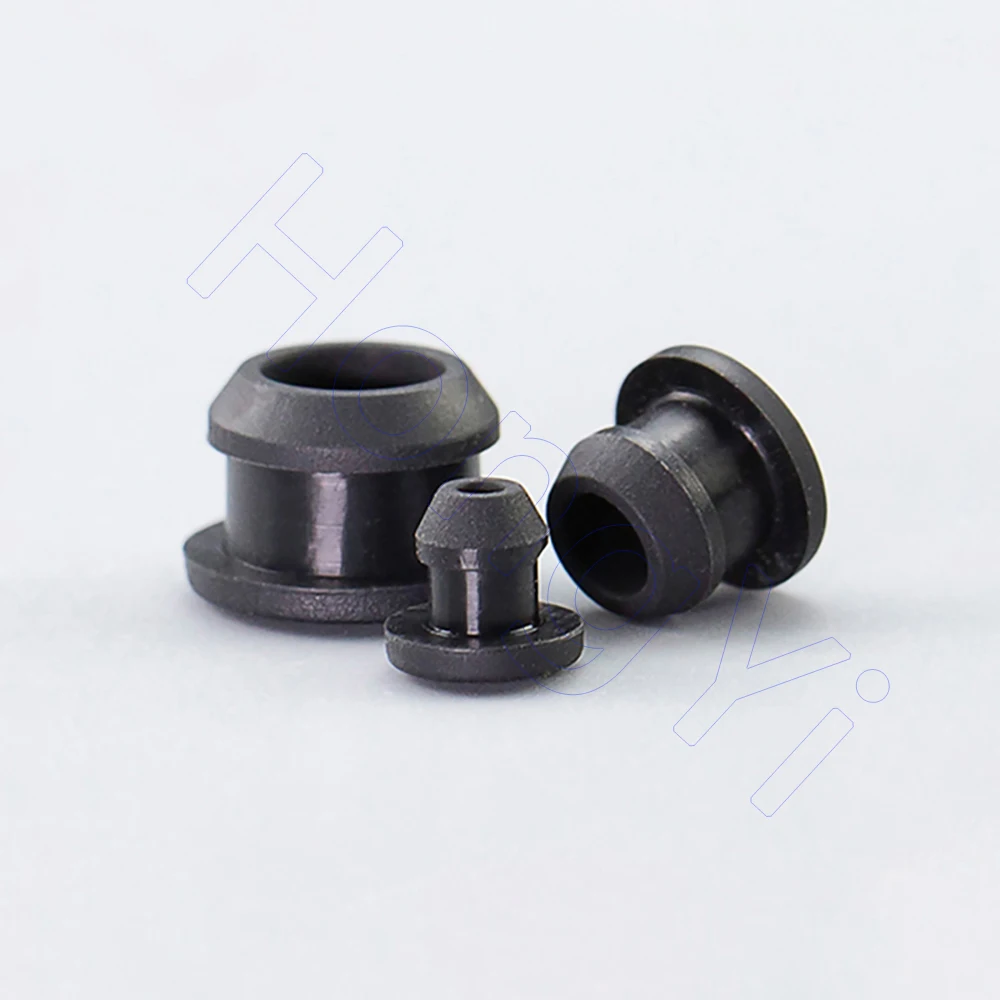 Black Silicone Rubber Snap-on Hole Plug Blanking End Caps Seal Stopper,Solid 2.5 3 3.5 4mm