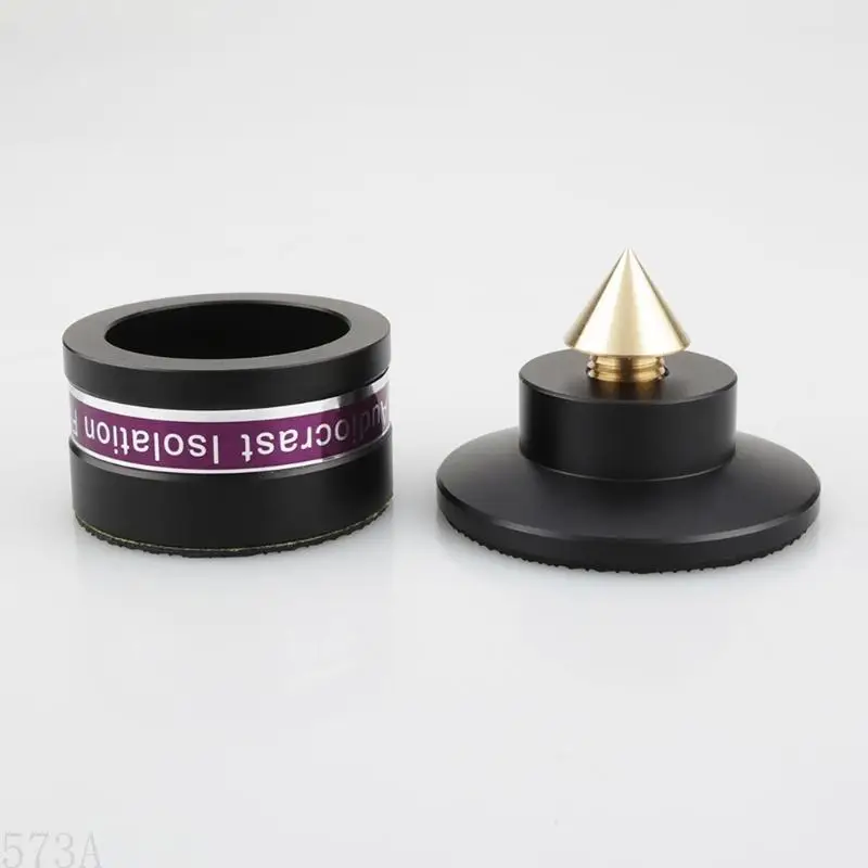 573A 4pcs منصات عزل الصدمات المقاوم للألومنيوم ، قدمين لاعب مكبر صوت Audiocrast IF03S/IF03B