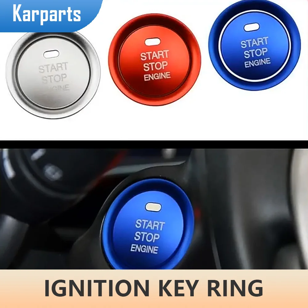 

Car Engine Start Stop Switch Button Ignition Key Ring Cover Sticker Trim for Mazda CX5 CX3 CX4 Cx-3 3 6 Axela Atenza Accessories