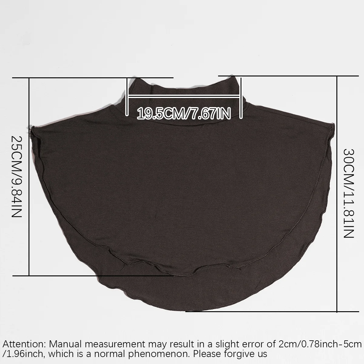 [قطن مرسيريزد عالي الجودة] غطاء قميص بياقة مزيفة بنمط جديد وشاح بياقة مزيفة وشاح بلون سادة غطاء قميص سفلي