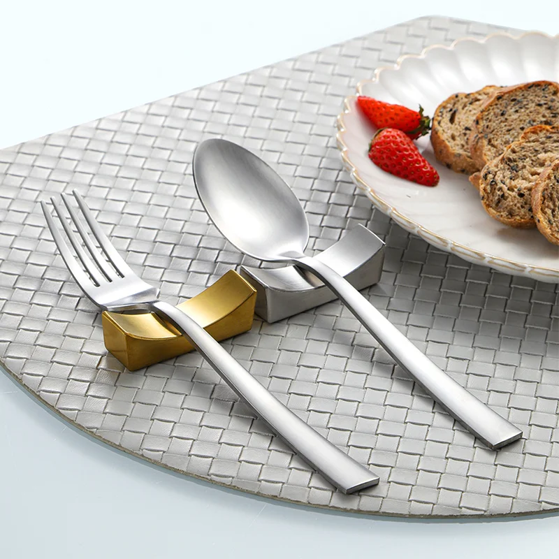 304 Stainless Steel Chopstick Mat, Home Hotel Restaurant Table Tableware Holder Chopstick Rack, Arched Spoon Chopstick Holde