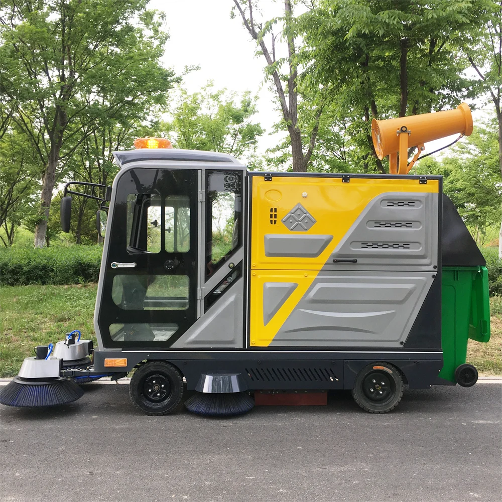 Electric Municipal Cleaning Truck Street Sweeper Multifunctional Road Sweeper for Highways, Parks, Ports Community and Squares