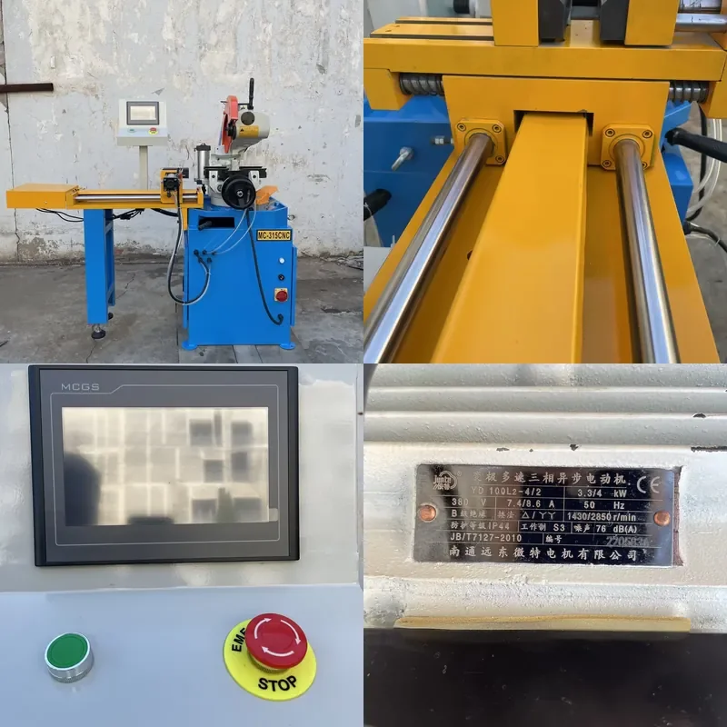 315CNC Automatic Cold Saw Pipe Cutting Machine for Metal Automatic Pipe Cutting