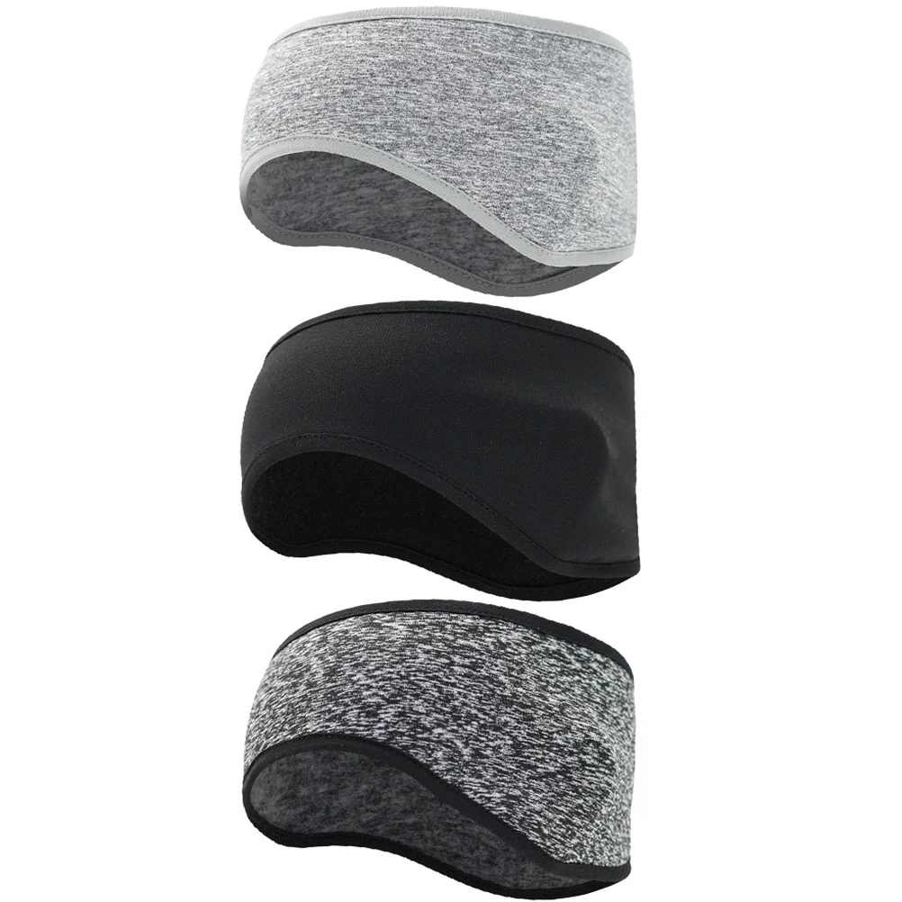 

3pcs Winter Headband Breathable Ear Warmer Windproof Protective Band Full Ear Coverage For Sports Running Yoga Outdoor Exercise