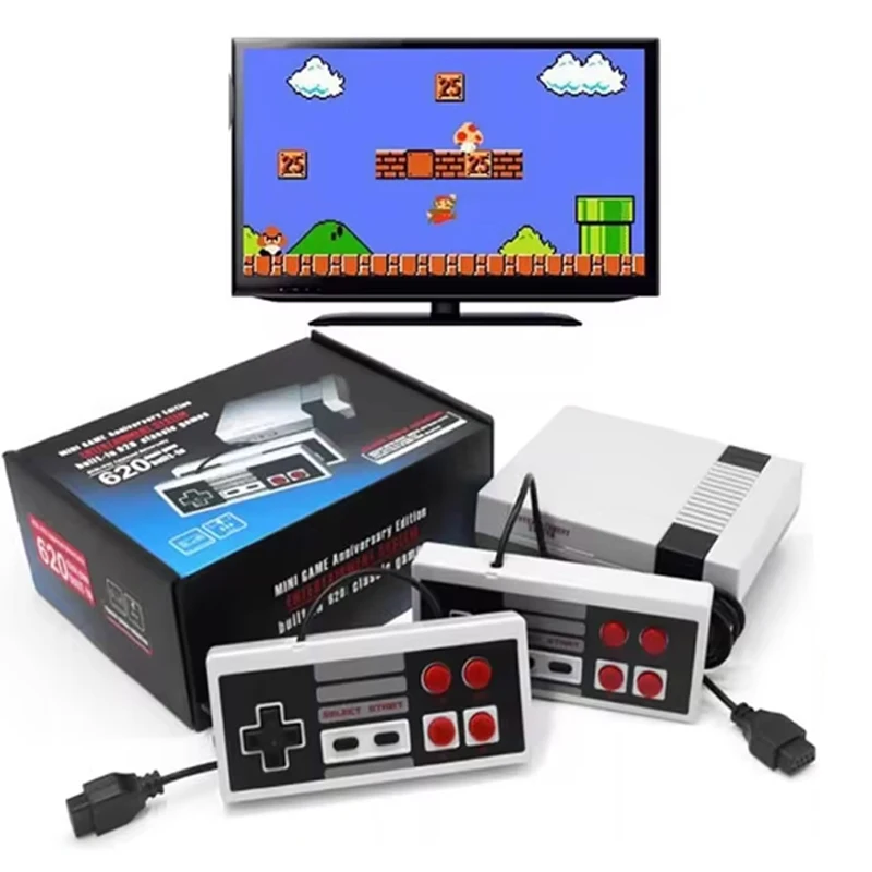 620 Console per videogiochi FC Classic Nostalgic Retro NES 8 bit 414 Mini MIN Doppio Sparring Host