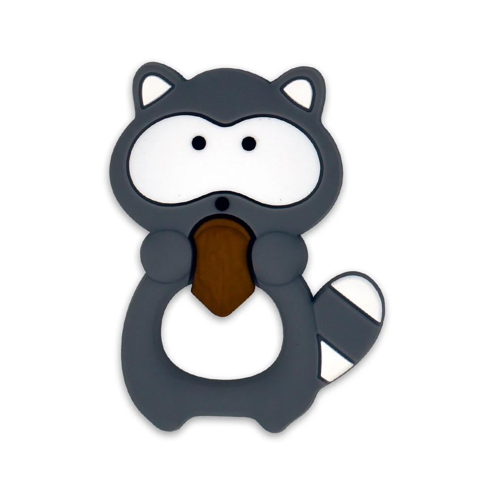

Cute Cartoon Baby Teether Squirrel Shaped Silicone Teethers For Newborn Babies Infant Chew Teething Toys Baby Gift