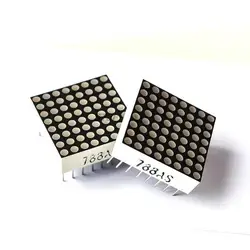 10pcs 788AS 788BS  8*8 Mini Dot Matrix LED Display Red Common Anode Digital Tube 16-pin 20mmx20mm 1.9mm DIY Electronic Kit For