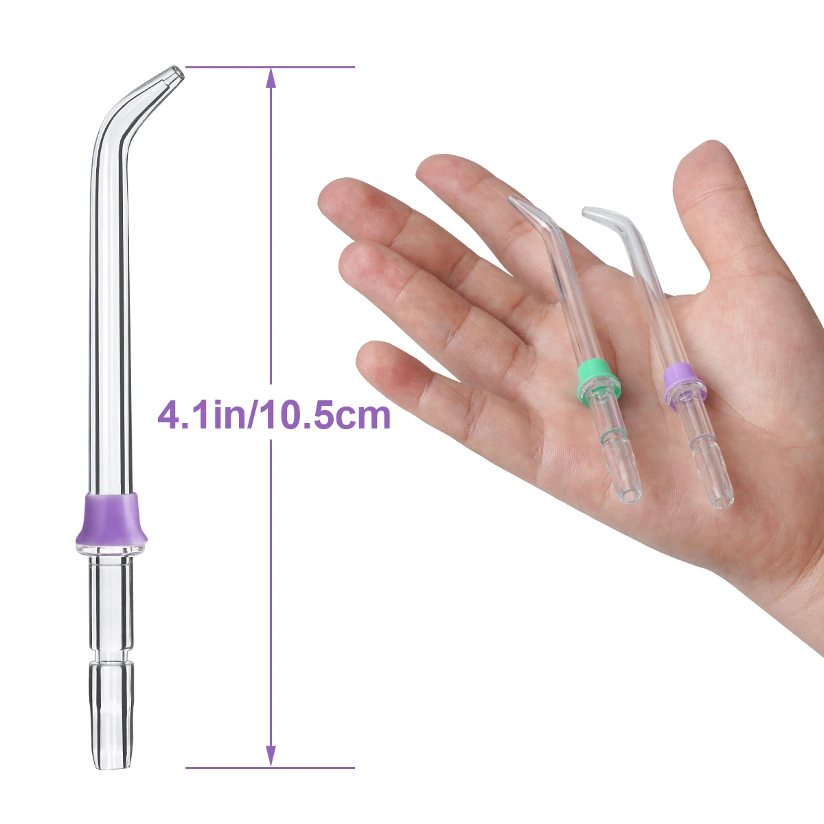 Accesorios de higiene bucal estándar para waterpik, WP-100, WP-450, WP-250, WP-300, WP-660, para Waterpulse, Nicefeel y Flycat, 8 Uds.