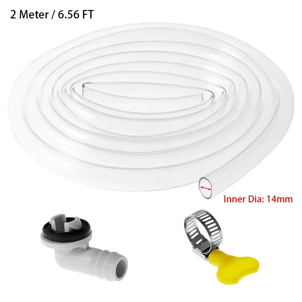 

1Set Split Casement Air Conditioner Drain Hose ABS 1Meter/2Meters Extension Hose Connector Home Improvement Pipe Drain Kit