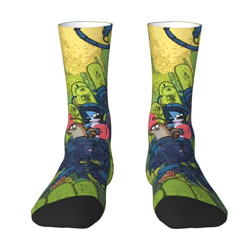 ถุงเท้าลายการ์ตูนน่ารักแบบสั่งทำพิเศษสำหรับผู้หญิงและผู้ชาย ยืดหยุ่นได้ เหมาะสำหรับฤดูร้อน ฤดูใบไม้ร่วง และฤดูหนาว