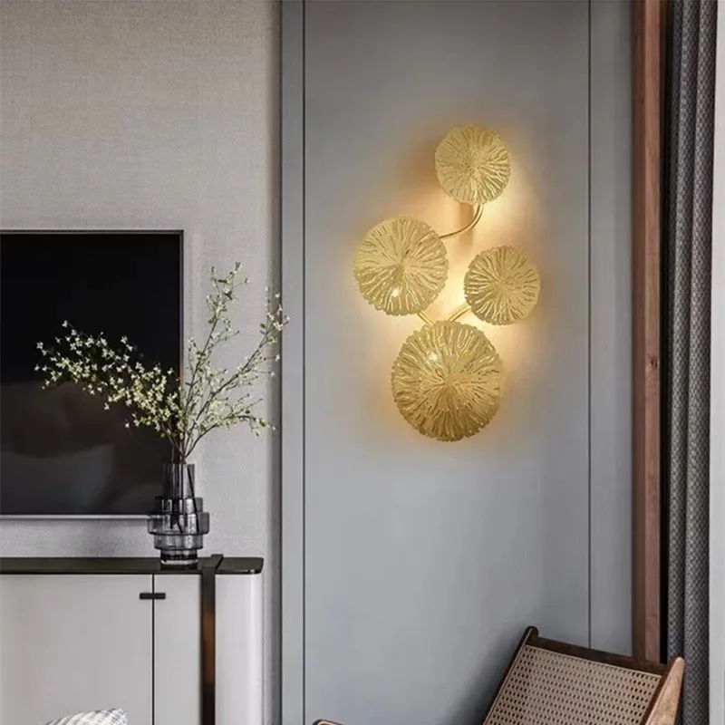 

Nordic Light Luxury Simple Creative Living Room Wall Lamp TV Background Wall Bedroom Bedside Lamp