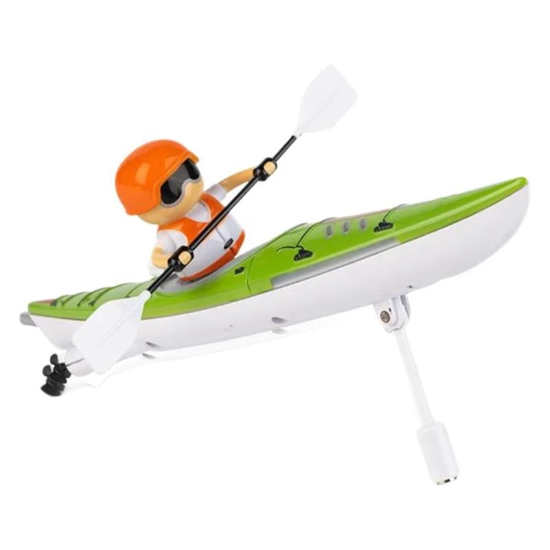 Barca RC Kayak Nave da corsa 2.4G Acqua telecomandata per bambini e ragazzi Giocattolo estivo all'aperto Gioco da competizione per remo