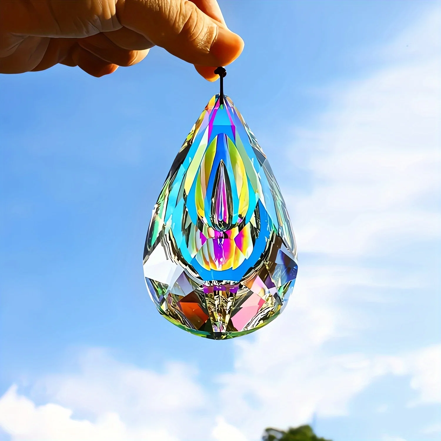 Ab-Color Wiszące kryształy Suncatcher Wiszące okno Łapacze słońca Rainbow Maker Wiszące ozdoby wiszące do wystroju ogrodu domowego