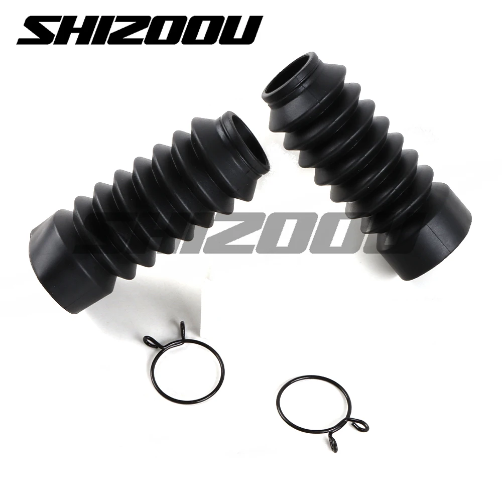 Motorcycle Rubber Front Lower Fork Shocks Cover Dust Gaiters Boots For BAJAJ BOXER 150 125 BMX150 BM 150 X BOXER BM 125 X BMX125
