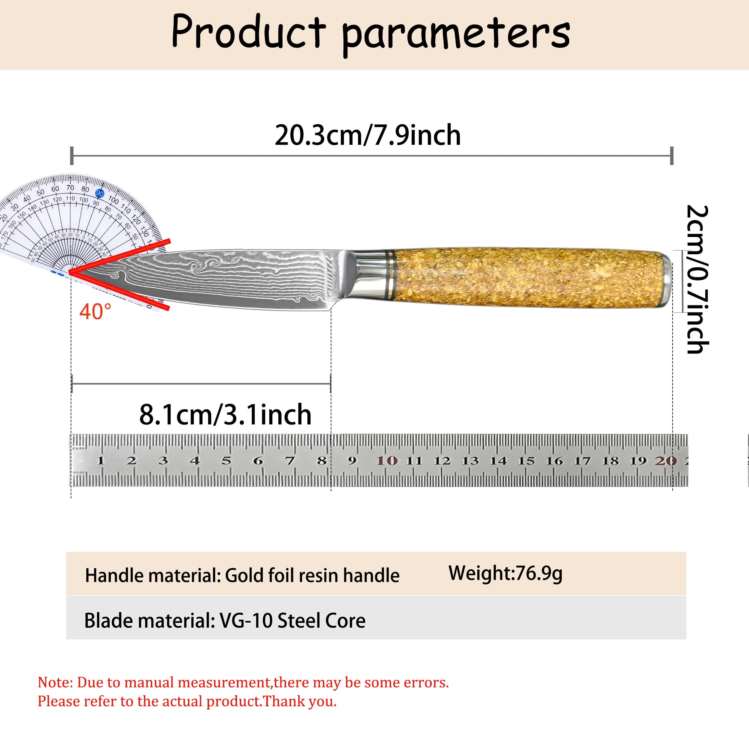 High Quality Knives Damascus Steel 67 Layers Paring Knife Chef Knifes Peeling Fruit Knife Slicing Kitchen Knife Kitchen Tools