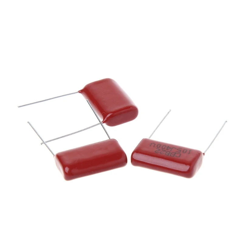 M4YC 10Pcs CBB22 105J 400V Metallized ฟิล์มตัวเก็บประจุ1UF P20mm ตัวเก็บประจุฟิล์มบาง