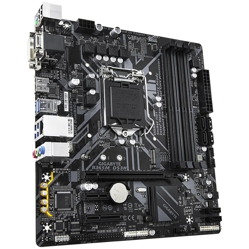 اللوحة الأم GIGABYTE B365M DS3H LGA 1151 (300 Series) Intel B365 Micro ATX Intel
