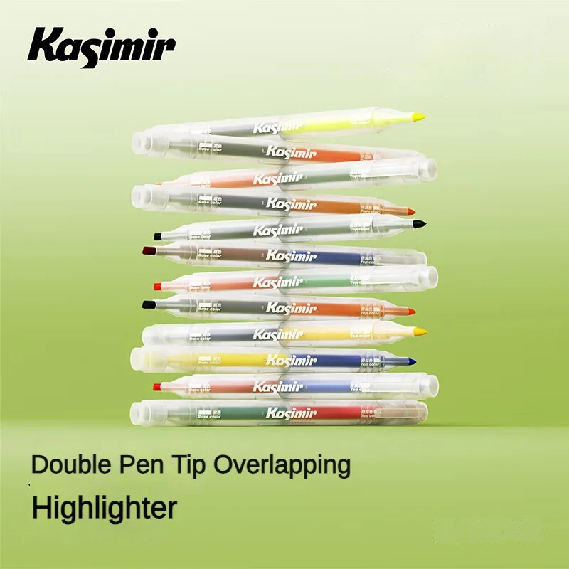

6Pcs/set Highlighter Pen Double Headed Gel Pen Colored Highlighters Fluorescent Markers Student DIY Stationery Supplies
