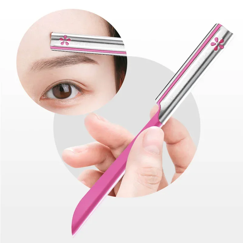 5 pièces épilateur à sourcils ensembles pour femmes maquillage beauté sourcils épilation outil de coiffure lame en acier Sourcil du visage rasoir tondeuse