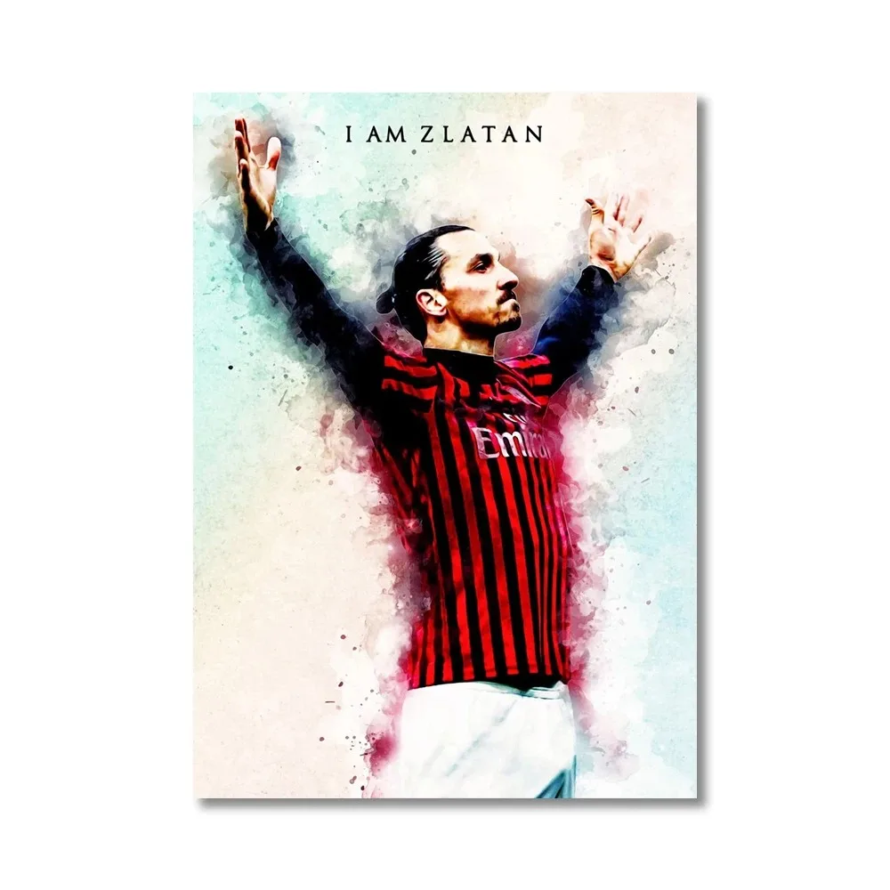 NONE Modric Zlatan Football Star Kunstposter, beliebte Figurenmalerei, Wandkunst, Leinwandgemälde für Wohnzimmer, Heimdekoration 4