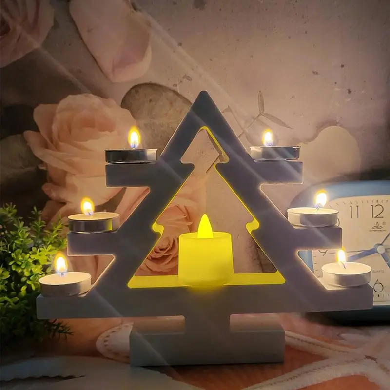 

Рождественская форма для подсвечника, гипсовые украшения ручной работы, литейная форма, формы для подсвечников для изготовления подсвечников из смолы