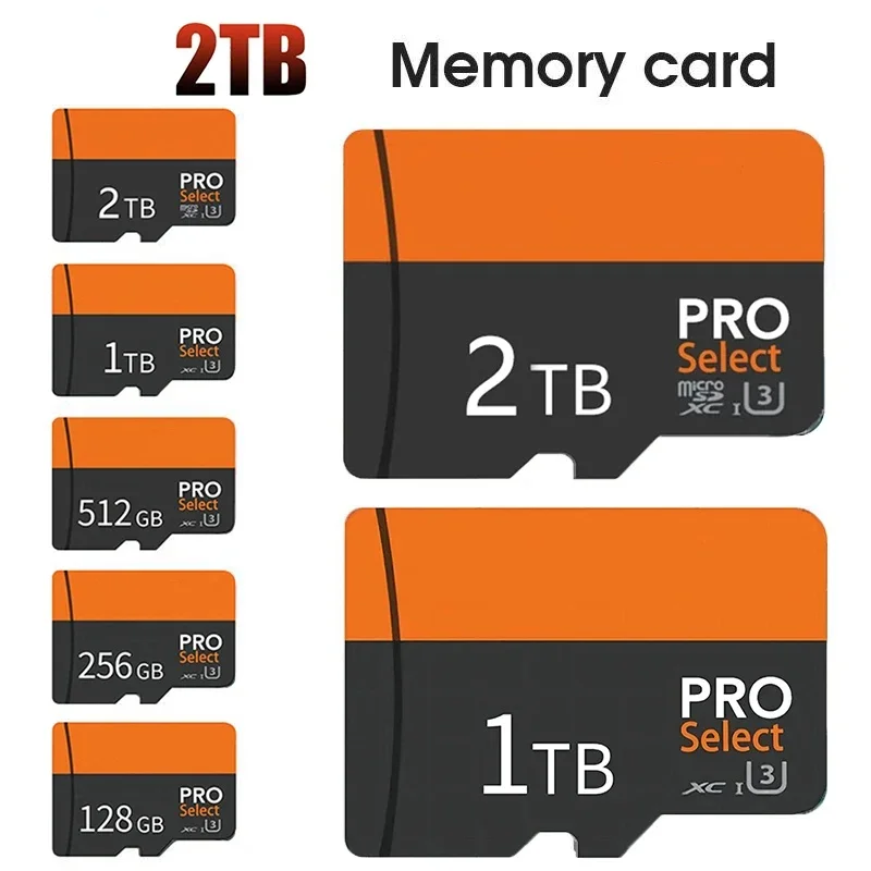 NEW 2TB TF SD Card Memory Card High Speed TF/SD Mini Memory Card Class 10 128GB 256GB 512GB 1TB For Camera/Phone/Computer