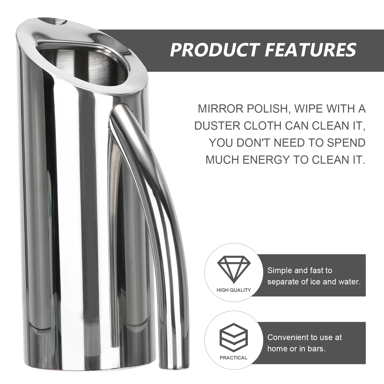 

1Pcs Stainless Steel Juice Pitcher Large Capacity Cold Water Container for Kitchen Bar Drinks Cup Cold Water Bottle