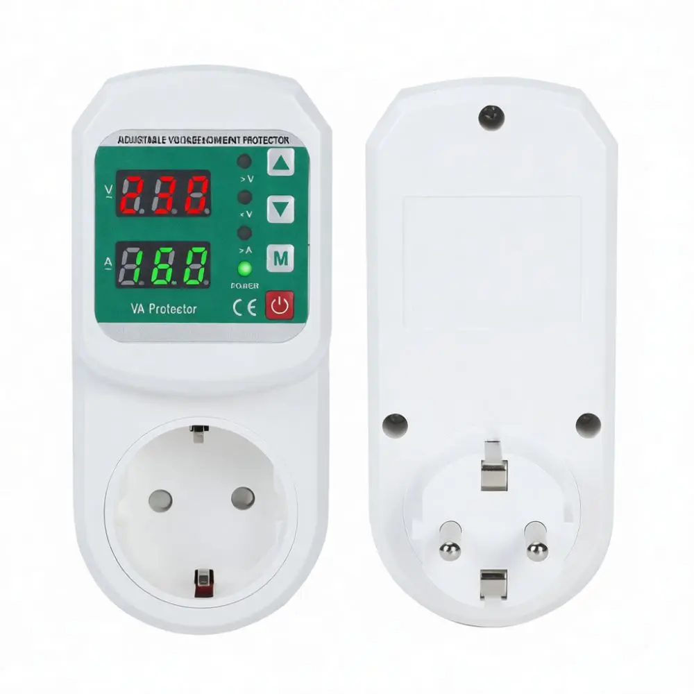 LIEMAN 16A Protection Socket EU Standard Adjustable Overload Voltage Breaker For Refrigerator Compressor Safety