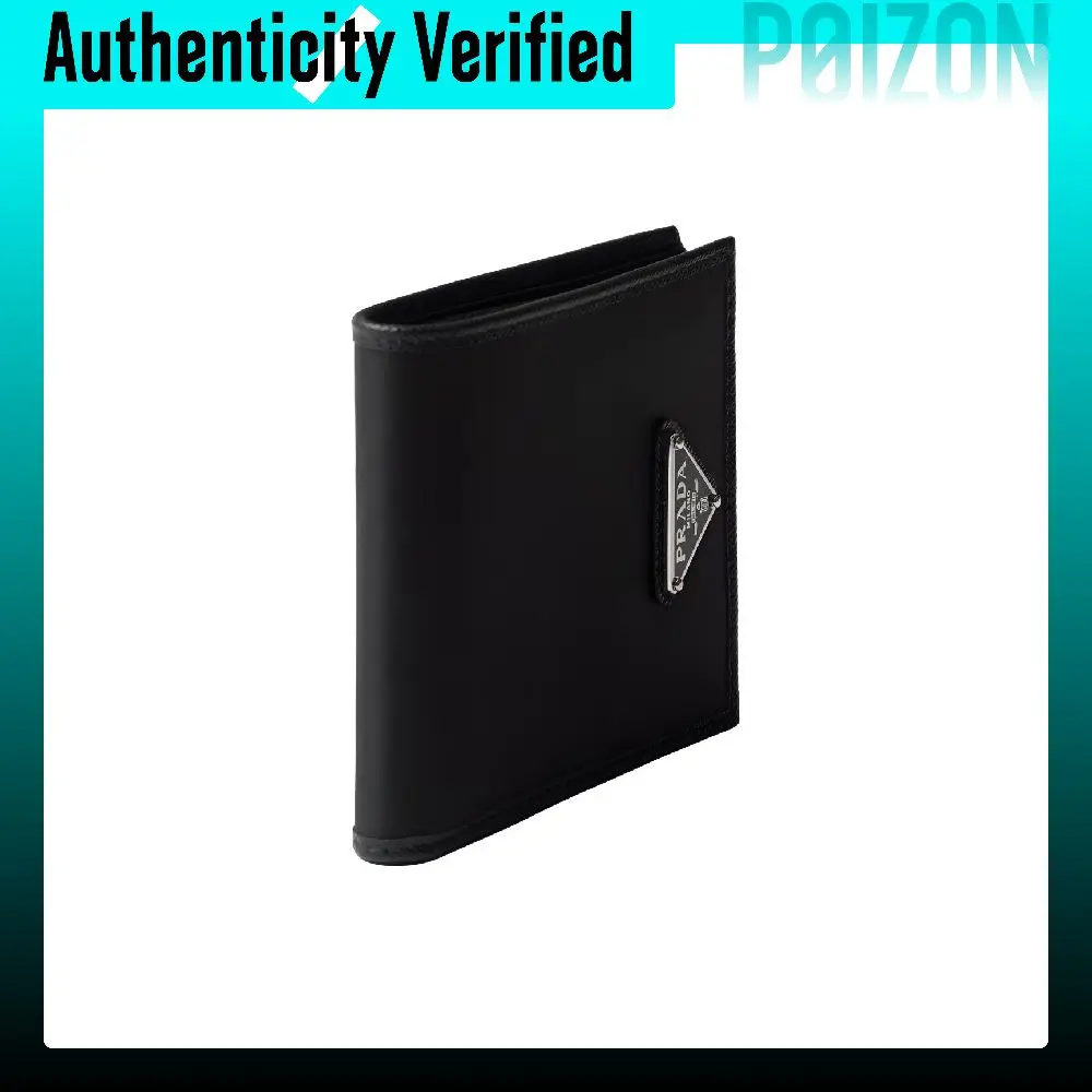 PRADA Recycled Nylon Wallet Men's Black 2MO513_2DMH_F0002