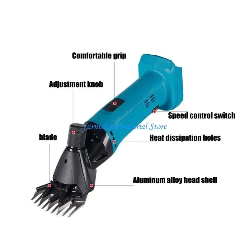 

Y5GD Sheep Shears Electric, Professional Sheep Clippers 2400RPM Low Noise Heat Resistant Farm Livestock Shearing Machine