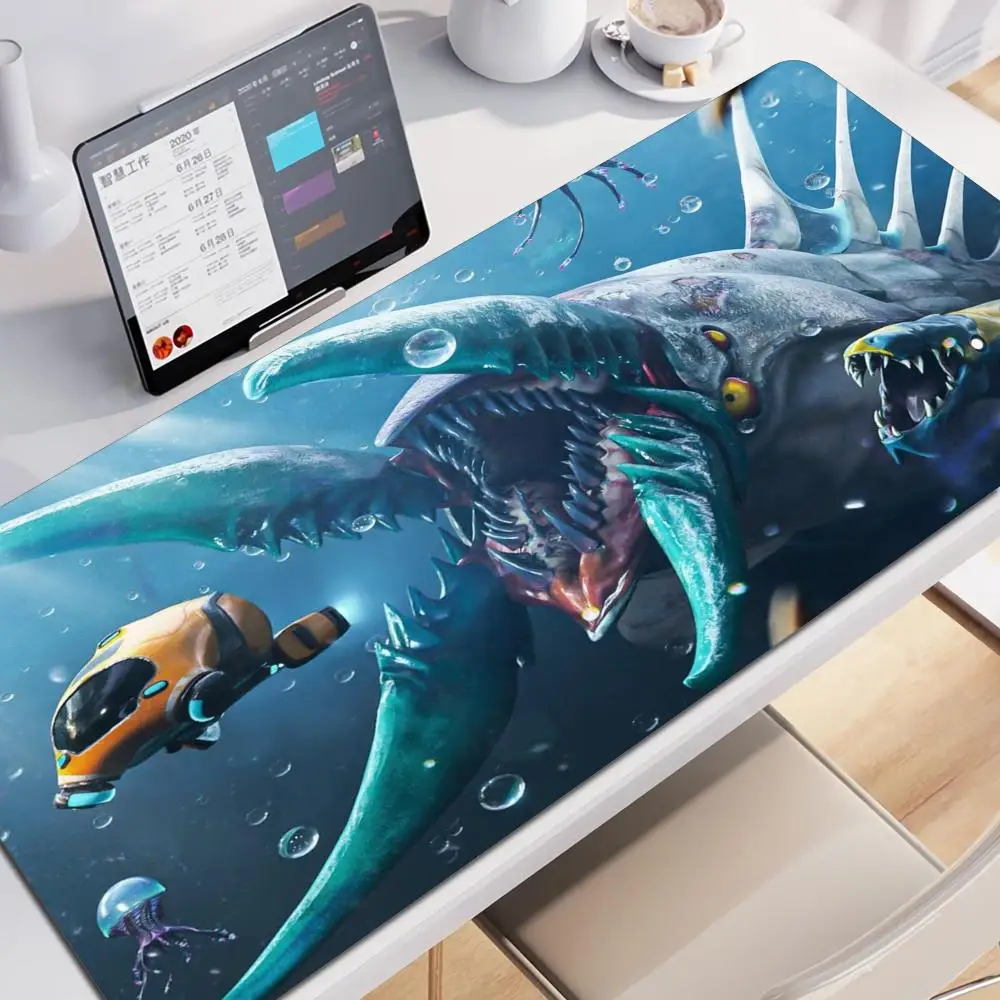 Subnautica Large Gaming Mouse Pad Computer Office Mousepad PC Gamer Mouse Mat Laptop Mausepad Mouse Carpet Keyboard Mat Desk Pad