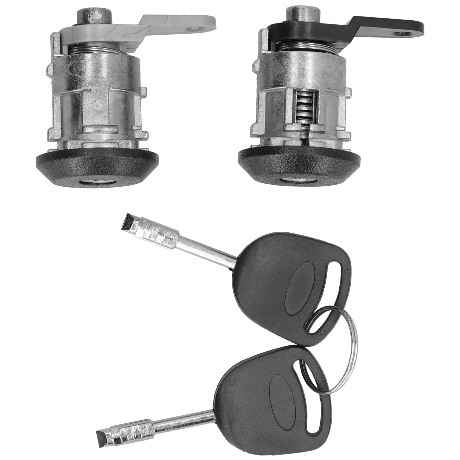 Cilindro de Cerradura de Puerta Delantera OEM Izquierdo/Derecho con Llaves para Ford Courier Fiesta KA, Pieza del Sistema de Cerradura de Puerta de Coche