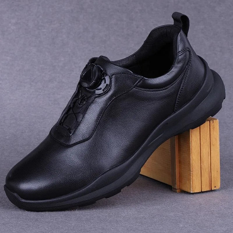 Autumn 2026 Golf Shoes Men Leather Walking Shoes for Mens Brand Designer Golf Training Shoes Man Quick Lacing Leisure Sport Shoe