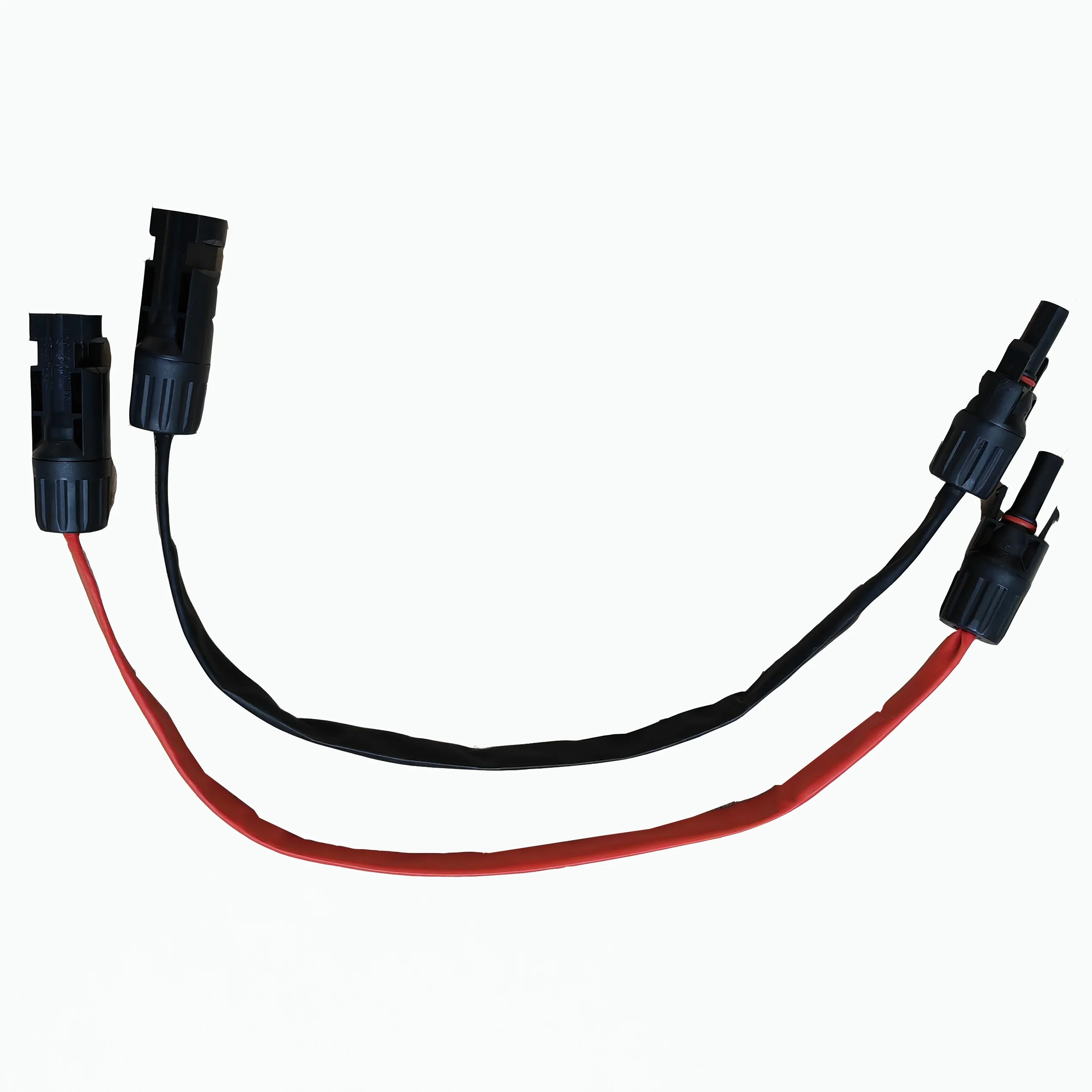 50cm/1M Wall-through Braided Flat Copper Cable with MC Connector, Thin Layout Wiring Accessories for Car Door Pass-through Insta