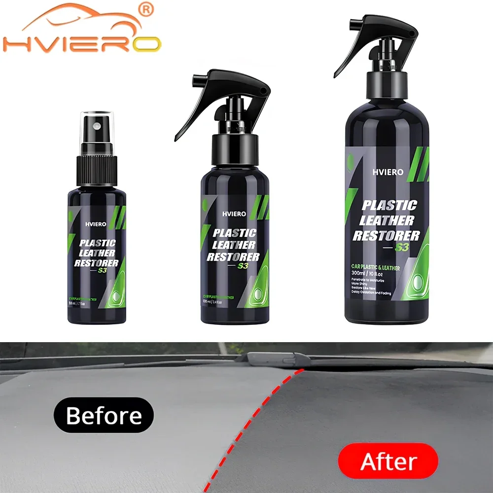 

100/300ml Auto Leather Plastic Wash Car Liquid Recondition Restorer Foam Cleaner Spray Refurbish Pastes Repair Cream Accessories